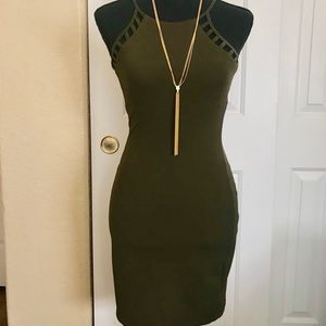 Girls Night Olive Green Dress